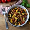 Ground Beef & Pasta Skillet Primavera